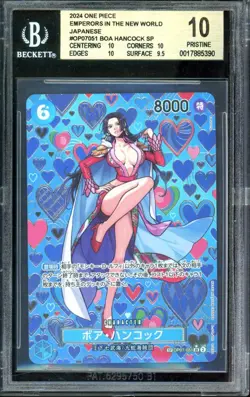 Special Alternate Art Boa Hancock One Piece OP09 Japanese #051 PRISTINE BGS 10 - Image 1