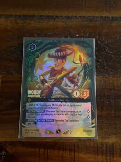 Woody - Jungle Guide (Store Championship) 54 Disney Lorcana Promo Cards Holo - Image 1