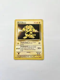 Pokemon Electabuzz 20/102 Base Set Rare Non-Holo Card - Image 1