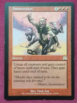 Magic The Gathering ONSLAUGHT INSURRECTION red card MTG - Image 1