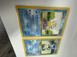 Pokemon TCG Base Set Squirtle 63/102 & Wartortle 42/102 Cards 1999 - Image 2