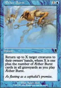 MTG magic cards 1x Aether Burst - Foil Odyssey NM-Mint, English - Image 1