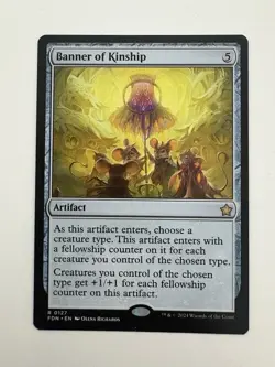 Banner of Kinship MTG Magic the Gathering Card NM Near Mint FDN - Image 1