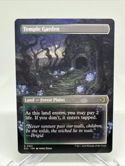 WotC MAGIC Gathering LORWYN ECLIPSED TEMPLE GARDEN borderless 351 - Image 2