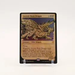 Ancient Brass Dragon Showcase 389 Commander Legends Baldur's Gate Mythic FOIL NM - Image 1