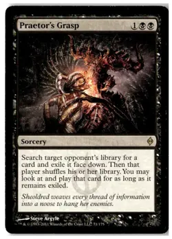 MTG Praetor's Grasp - New Phyrexia Heavily Played English - Image 1