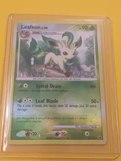 Pokemon TCG Leafeon Platinum 24/100 Burger King Promo Stamped Reverse Holo Card - Image 1