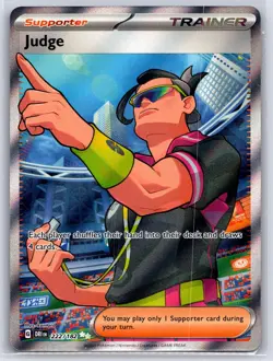 JUDGE 222/182 DESTINED RIVALS ULTRA RARE POKEMON NEAR MINT - Image 1