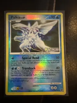 Pokemon TCG Palkia Card 26/106 Platinum Stamped Reverse Holo Rare - Image 1