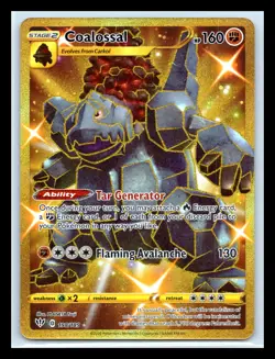 SWSH03: Darkness Ablaze #198/189 Coalossal (Secret) Pokemon - Image 1