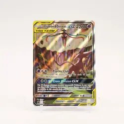 Espeon & Deoxys GX - SM240 Black Star Promo Alternate Art Pokemon - MP/HP - Image 1