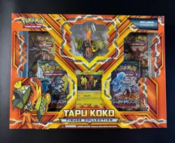Pokemon TCG Tapu Koko Figure Collection Box Set Factory Sealed & Unopened - Image 1
