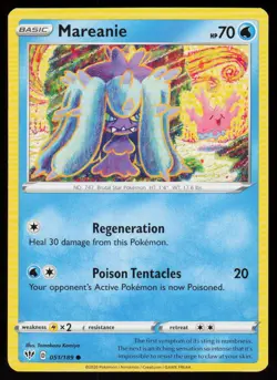 Mareanie 051/189 Common Darkness Ablaze Pokemon Near Mint - Image 1