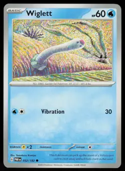 Wiglett 052/182 Common Paradox Rift Pokemon Near Mint - Image 1
