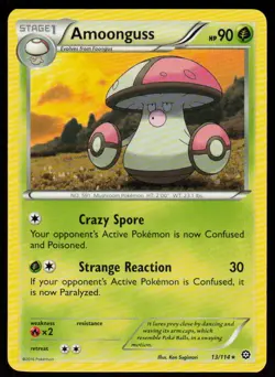 Amoonguss 13/114 Rare Steam Siege Pokemon Near Mint - Image 1