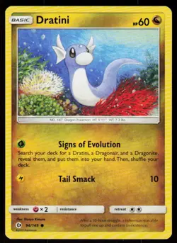 Dratini 94/149 Common SM Base Set Pokemon Near Mint - Image 1