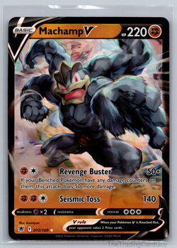 Pokemon Machamp V 072/189 ASR Astral Radiance NM - Image 1