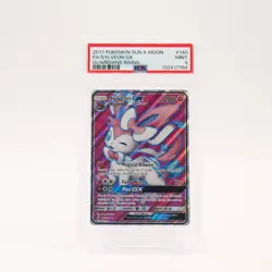 Sylveon GX - 140/145 PSA 9 Guardians Rising Full Art Pokemon - MINT - Image 1