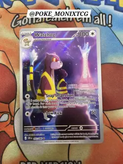 WATCHOG 097/086 ME04 CHAOS RISING ILLUSTRATION RARE POKEMON TCG - Image 1