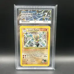 Giovanni's Machamp 6/132 Holo Gym Challenge Pokemon TCG ACE 7 - Image 1