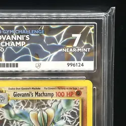 Giovanni's Machamp 6/132 Holo Gym Challenge Pokemon TCG ACE 7 - Image 3