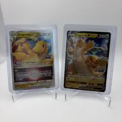 Dragonite V & Dragonite VSTAR SWSH236 SWSH235 Black Star Promo Pokemon GO - Image 1