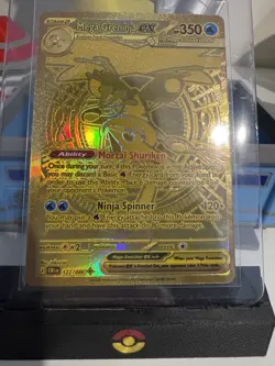 Mega Greninja Ex Mega Hyper Rare 122/086 English Pokemon TCG - Chaos Rising - Image 1