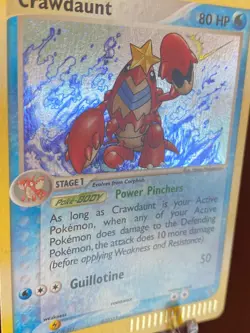 Pokemon Crawdaunt 3/97 ex Dragon Holo LP/MP - Image 3
