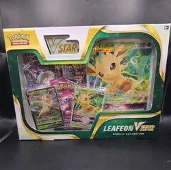 Pokemon TCG Leafeon VStar Special Collection Sword & Shield (Factory Sealed) - Image 1