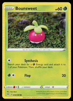Bounsweet 014/189 Common Darkness Ablaze Pokemon Near Mint - Image 1