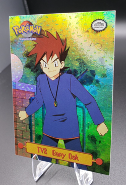 Pokemon TCG TV8 Gary Oak - Topps TV Animation Edition Rainbow Foil Texture - Image 3