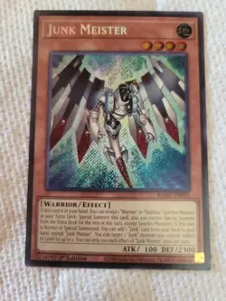 Yugioh Junk Meister BLGG-EN033 Secret Rare 1st Edition Near Mint - Image 1