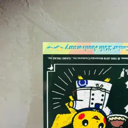 (NM) Pikachu Sticker 20th Anniversary Pokemon Cafe Pokemon Card Japanese 2018 - Image 3