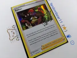 Raihan HOLO RARE Signature card 140/159 Sword & Shield Crown Zenith 2023 Pokemon - Image 3