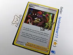 Raihan HOLO RARE Signature card 140/159 Sword & Shield Crown Zenith 2023 Pokemon - Image 4