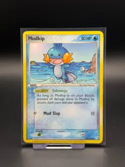 Mudkip 57/100 EX Crystal Guardians LP Pokemon Card TCG Vintage 2006 - Image 1