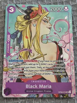 Black Maria (Illustration Box Vol.2) OP08-074 Promotion Cards One Piece Foil NM - Image 1
