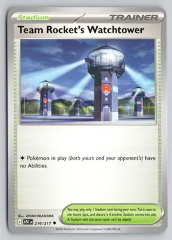 TEAM ROCKET'S WATCHTOWER 210/217 UNCOMMON ME: ASCENDED HEROES POKEMON NM - Image 1