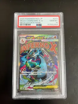 Pokemon TCG Mega Charizard X EX 223/193 PSA 10 Mega Attack Rare Japanisch - Image 1