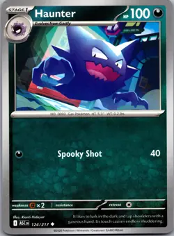 Haunter 124/217 Uncommon Ascended Heroes Pokemon Near Mint - Image 1