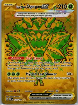 Teal Mask Ogerpon 177/131 Gold Hyper - Prismatic Evolutions - Pokemon Card - NM - Image 1