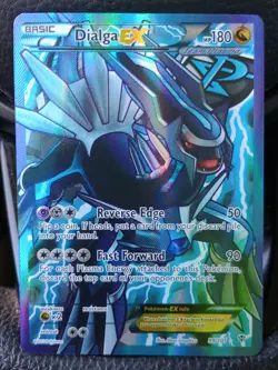Pokemon Card Full Art Dialga EX Pokemon Black & White Plasma Blast 99/101 - Image 1