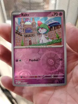 Pokemon Card Ralts 084/198 Scarlet and Violet 2023 reverse holo - Image 1