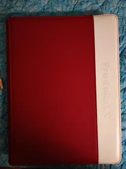 BCW Red CCG Gaming Card Pro-Folio 9-Pocket WITH LOTS OF POKEMON INCLUDED - Image 1