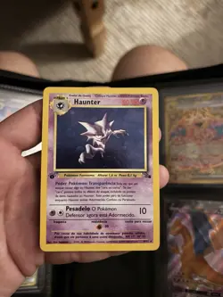 Haunter 6/62 Fossil 1st Edition Holo Rare Portuguese 1999 WOTC - Image 2
