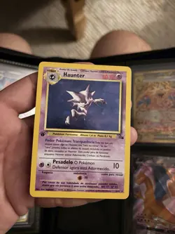 Haunter 6/62 Fossil 1st Edition Holo Rare Portuguese 1999 WOTC - Image 3