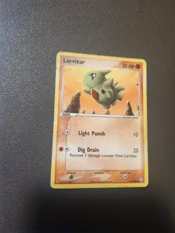 Larvitar - 63/109 - Pokemon EX Team Rocket Returns HP DMG - Image 1