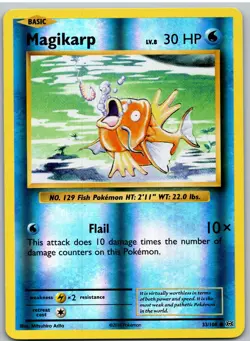 Magikarp 33/108 Common Evolutions Pokemon Reverse Holo - Image 1
