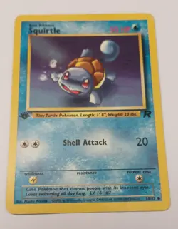 Pokemon Team Rocket Squirtle 68/82 1st Edition Wotc vintage 2000 - Image 2