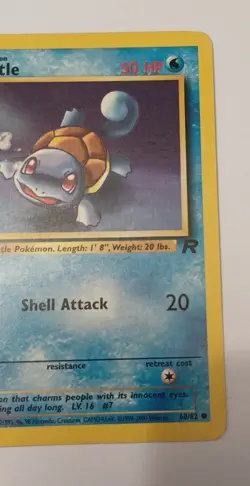 Pokemon Team Rocket Squirtle 68/82 1st Edition Wotc vintage 2000 - Image 4